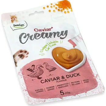 Pamlsek pro kočku Caviar Creamy Duck flavour 50g