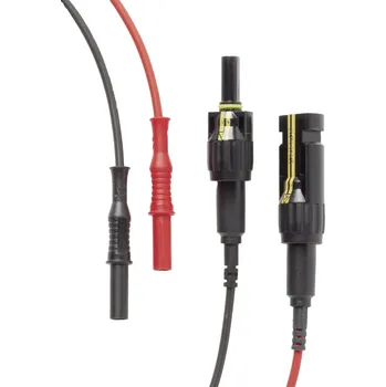 Měřicí kabel Fluke PVLEAD1 Multi Contact 4 na 4 mm sada měřicích kabelů, černá/r, 5301188, měřicí vodič, 1 sada