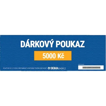 Dárkový potravinový koš SIGMA PUMPY Dárkový poukaz 5000 Kč