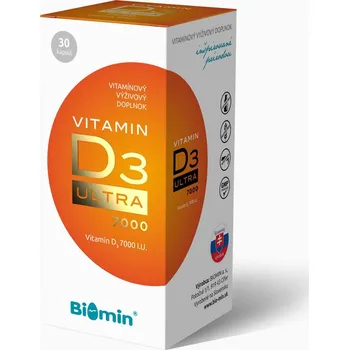 Biomin Vitamin D3 Ultra 7000 I.U. 30 kapslí