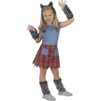 Karnevalový kostým Funiglobal - Kostým vlkodlak pro dívky - 5-6 years