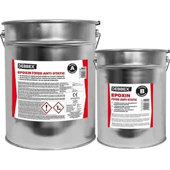 Umělý povrch DEN BRAVEN EPOXIN EPOXIN F9100 ANTI-STATIC - pig,. epox. nátěr 30kg - okenní šedá RAL 7040