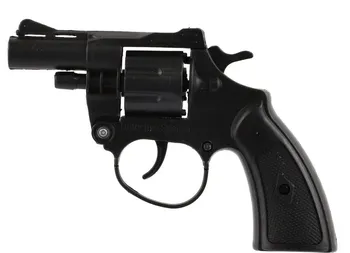 Dětská zbraň Teddies 00861316 pistole na kapsle 8 ran 13 cm na kartě černá