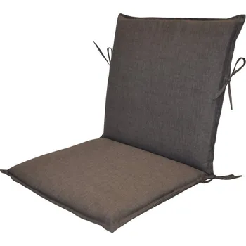 Podsedák Nábytek PEGAS Polstr na zahradní křeslo UNI s nízkým opěradlem - látka šedý melír