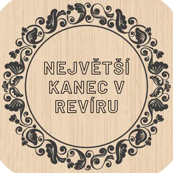 Podtácek Domácí pivotéka Dřevěný podtácek - Největší kanec v revíru