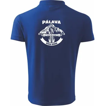 Pánská košile Pálava křížem krážem - Polokošile pánská Pique Polo 203 - 5XL ( Královská modrá )