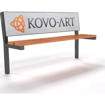 Zahradní lavice HTI Reklamní lavička Inter KA-E1004 Typ ukotvení: klasické (šrouby), Barva konstrukce: červená