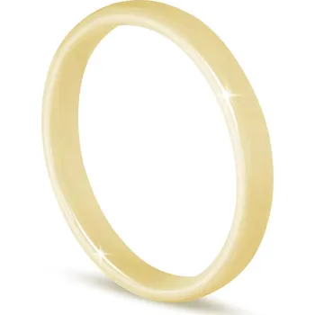 Prsten biju Dámský keramický prsten, žluté barvy 4000232-1 Velikost prstenu - obvod: 54 mm