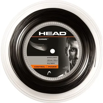 Míčový sport Tenisový výplet Head Hawk Black (200 m) 1,30 mm