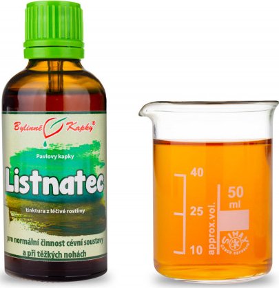 Bylinné kapky s.r.o. Listnatec tinktura 50 ml | Bylinné kapky