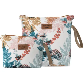 Kosmetická taška Taštička na potřeby pro miminko / barevné kapradí Velikost taštičky: Malá taštička (22x15 cm)