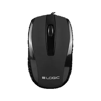 Myš Logic LM-31 drátová optická myš, 3 tlačítka, 1000 DPI, 1,8 m, černá