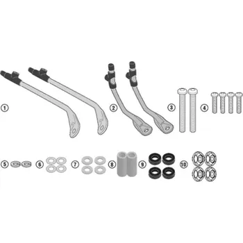 Motodíl KAPPA upevnění štítu A7061AK SYM SYMPHONY 125 EURO 5 (20) (KAPPA upevnění štítu A7061AK SYM SYMPHONY 125 EURO 5 (20))