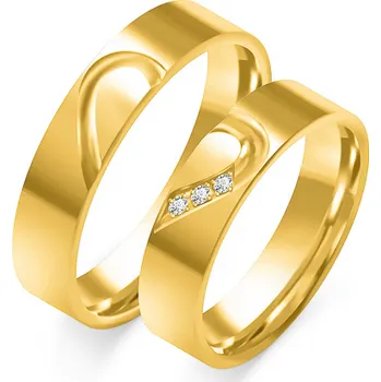 Prsten SOFIA zlatý dámský snubní prsten ZSO-351WYG-DIA