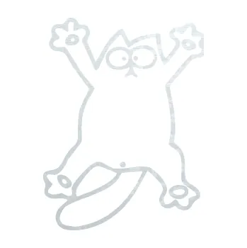 Samolepící dekorace SAMOLEPKA Kočka 040 levá na rozpláclá (51 - 3D karbon bílý) NA AUTO, NÁLEPKA, FÓLIE, POLEP, TUNING, VLASTNÍ TEXT, TISK, AUTOSAMOLEPKY.cz, POLEPY, OBRÁZEK, LOGO, SAMOLEPKY