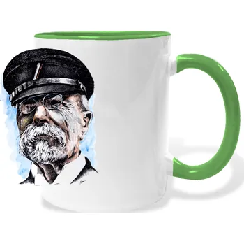 Hrnek - Tomáš Garrigue Masaryk Barva: Zelená