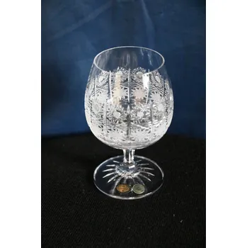 Sklenice Gold Crystal, sada sklenic na koňak 250 ml, 6 ks