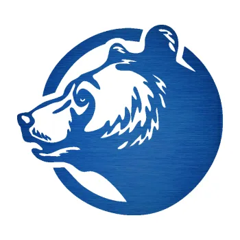 Samolepící dekorace SAMOLEPKA Medvěd 012 levá hlava (65 - škrábaný kov modrý) NA AUTO, NÁLEPKA, FÓLIE, POLEP, TUNING, VLASTNÍ TEXT, TISK, AUTOSAMOLEPKY.cz, POLEPY, OBRÁZEK, LOGO, SAMOLEPKY