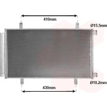 Klimatizace automobilu Kondenzátor, klimatizace VAN WEZEL 52015709