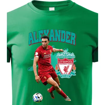 Chlapecké tričko Dětské tričko Trent Alexander-Arnold, Barva Zelená, Velikost 146 cm/10 roků, Canvas Dětské tričko Bezvatriko.cz 2036