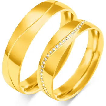 Prsten SOFIA zlatý dámský snubní prsten ZSC-130WYG