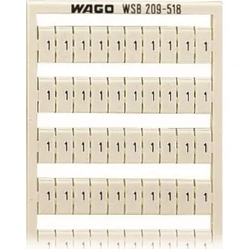 Stavebniny WAGO Štítek s potiskem 1 a 2 1 ks = 100 štítků 209-518