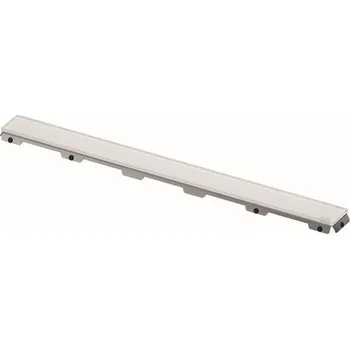 sprchový žlab TECE Drainline Skleněný rošt 70 cm, saténová bílá 600793