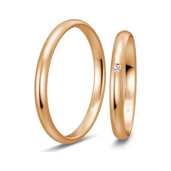 Prsten BREUNING zlaté snubní prsteny BR48/04311RG