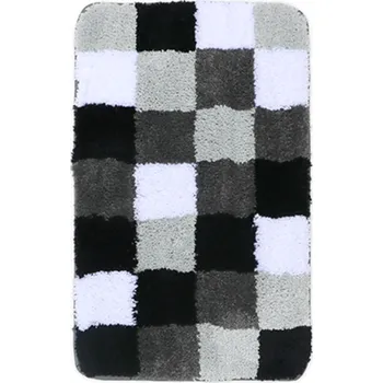 Koupelnová předložka Luana Předložka koupelnová 50x80cm kostky šedá