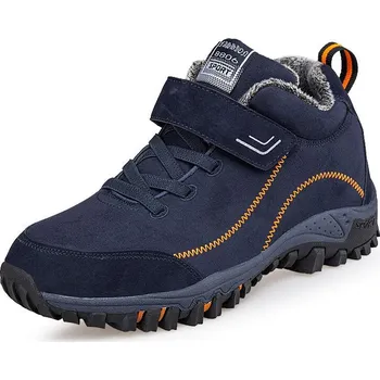 Pánská zimní obuv Sněhové pánské boty voděodolné zateplené sněhule Barva: Modrá, Velikost: 46