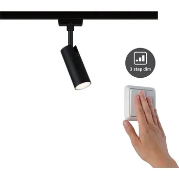 Paulmann 95598 Tubo, spot pro Urail system, 1x4W LED 4000K, tříkrokové stmívání, černá