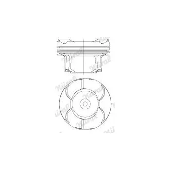 Píst motoru Píst NÜRAL 87-434600-10