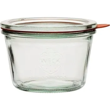 Zavařovací sklenice Weck Zavařovací sklenice 250 ml 4ks víčko těsnění svorky 4ks
