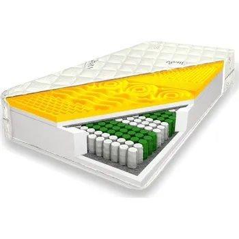 Matrace Eureka Taštičková matrace HERMES 21cm (Aloe Vera) 90 x 200 Bílá taštičkové Standardni