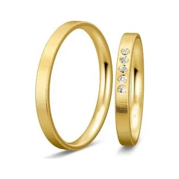 Prsten BREUNING zlaté snubní prsteny BR48/04953YG