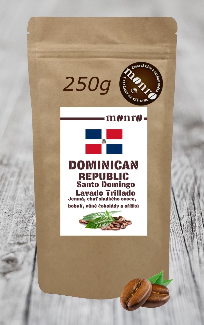 DOMINICAN REPUBLIC SANTO DOMINGO LAVADO TRILLADO KÁVA ARABICA