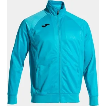 Pánská/Chlapecká mikina JOMA GALA FULL ZIP SWEATSHIRT FLUOR TURQUOISE Velikost: M, Barva: FLUOR TURQUOISE