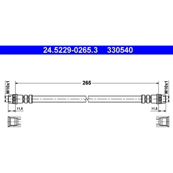 Brzdová hadice Brzdová hadice ATE (24.5229-0265.3)
