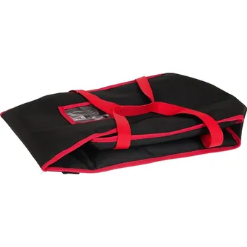 Tepelná izolace Taška na pizzu na 4 krabice 450x450 mm, material Cordura, černá s červeným lemováním | FURMIS, ECO L