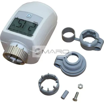 Hlavice pro radiátor Deltatop Hlavice termostatická digitální ETRV 61001-NO, M30 x 1,5 mm, bezdrátová IP, bílá, 671010