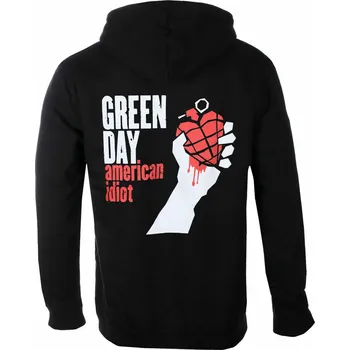 Pánské oblečení mikina s kapucí pánské Green Day - American Idiot - ROCK OFF - GDHDW12MB
