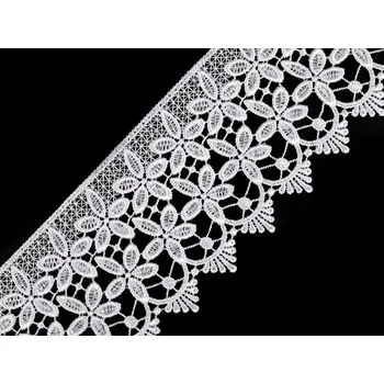 Krajka Vzdušná krajka šíře 85 mm, barva 1 bílá