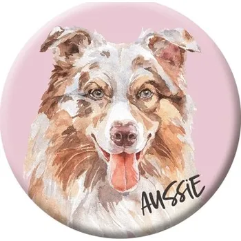 Button (placka) se špendlíkem 44 mm - Aussie