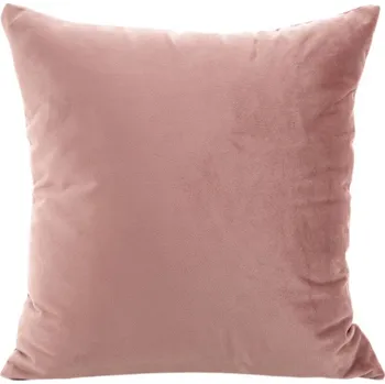 Povlak na dekorativní polštářek Povlak na polštář z kvalitního velurového materiálu starorůžová barva 40x40 (ZEF)