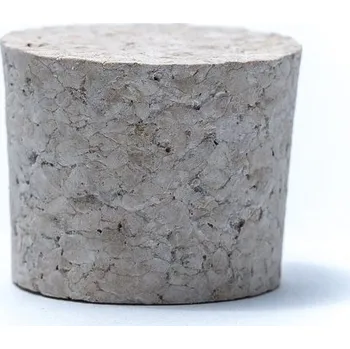 Korková zátka aglomerovaná bělená Rozměr: 24 x 30 / 27 mm