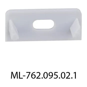 LED lišta MCLED Koncovka pro PE s otvorem stříbrná ML-762.095.02.1