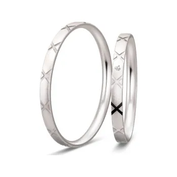 Prsten BREUNING zlaté snubní prsteny BR48/04317WG