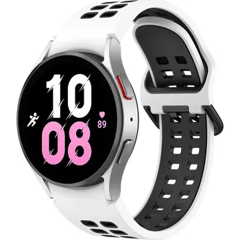 Příslušenství k chytrým hodinkám Sportovní silikonový řemínek pro chytré hodinky Samsung Galaxy Watch 6 Classic 43 mm - černý