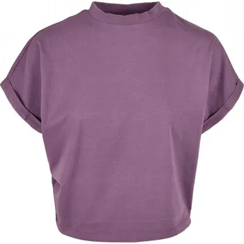 Dámské tričko Ladies Short Pigment Dye Cut On Sleeve Tee - duskviolet XXL
