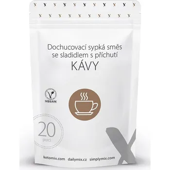 Keto dieta KetoMix Dochucovací sypká směs se sladidlem s příchutí kávy 20 porcí